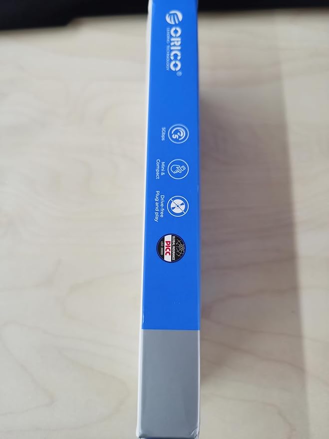 ORICO Aluminum 7-Port USB Hub with 3.28Ft Cable, Multiple USB 3.0 Hub, 5Gbps Data Transfer, 5V 3A Type-C Port, UBS-A Splitter for PC, Laptop, Desktop