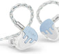 BASN BmasterX in Ear Audio Monitor, Hybrid 6 Drivers IEM Earphones with Crystal Clear Sound, Detachable Cable Plus Carrying Case & Fit Kit for Musician, Stage, Studio (3.5mm/4.4mm Jack, Blue/White)