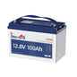 12V 100Ah RV LiFePO4 Battery Group 24, Timeusb 12.8Volt Lithium Battery with 100A BMS, Up to 15000 Deep Cycle Battery for RV Camper, Solar, Trolling Motor, Marine, Travel Trailer, Energy Storage