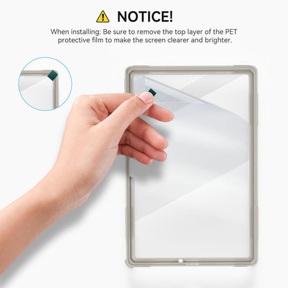 Stweap for Samsung Galaxy Tablet A8 Case 10.5 inch 2022 SM-X200/X205/X207 with Screen Protector [360 Rotating Stand] &Hand Shoulder Strap Shockproof Rugged Protective Cover|Green&Beige
