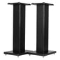 bimiti 24 Inch Speaker Stands Wood Grain Universal Floor Speaker Stands Pair Heavy Duty Surround Sound Speaker Monitor Stand for Home Theater with Sand Filling Tuning Function - Black