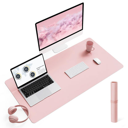 YSAGi Non-Slip Leather Desk Pad, Waterproof Laptop Computer Desk Keyboard Mat, Table Protector Blotter Mat, Large Mouse Pad for Office/Work/Home/Decor(Black, 31.5" x 15.7")