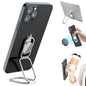 Phone Holder Foldable Phone Stand Phone Ring Holder Finger Kickstand 360° Rotation Cell Phone Stand Metal Phone Grip for Magnetic Car Mount Sticky Phone Grip Compatible with Most Smartphones
