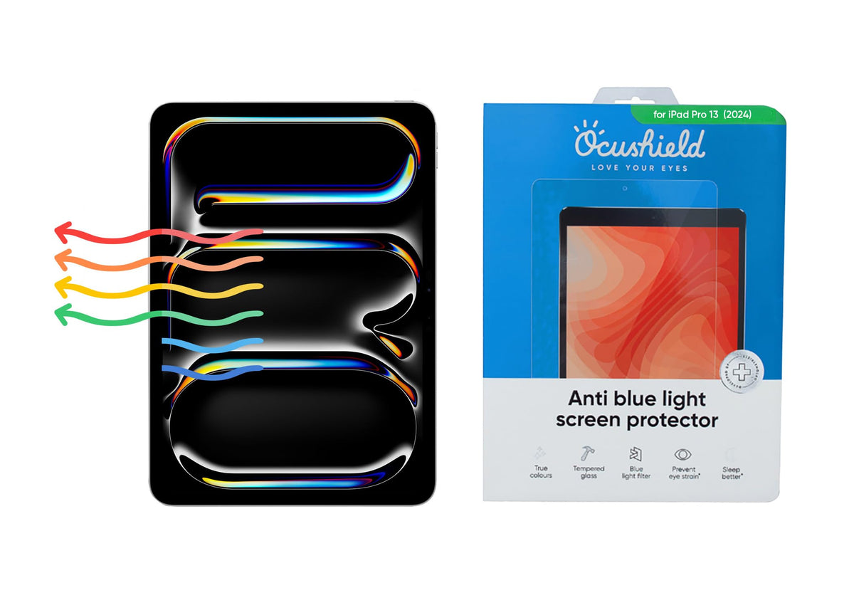 Ocushield Anti Blue Light Screen Protector for Apple iPad Pro 10.5" (2nd Gen, 2017)/iPad Air 3 (2019) - Blue Light Filter for iPad - Eye Protection - Accredited Medical Device - Anti-Glare