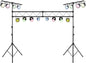 S AFSTAR DJ Light Stand, 14 FT Heavy Duty Metal Lighting Truss System W/Adjustable T Bars, 32 Mounting Points & Triangle Foot, Portable Truss DJ for Audio Stage, 220 Lbs Load (Lights Not Included)