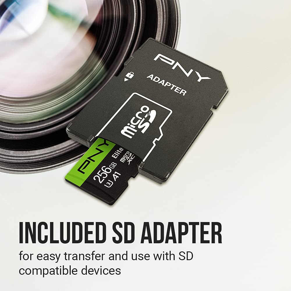 PNY 64GB Elite-X Class 10 U3 V30 A1 microSDXC Flash Memory Card 3-Pack