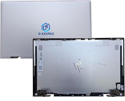 Replacement Laptop LCD Cover Back Rear Top Lid with Hinges for HP Envy X360 15-ED 15M-ED 15T-ED L93203-001 L93204-001 (Silver)