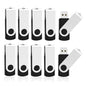Wholesale 50 Pack 8GB Flash Drive Bulk, KOOTION Thumb Drive Flash Drives 8G Swivel Memory Stick USB 2.0, Black, 50 Pcs