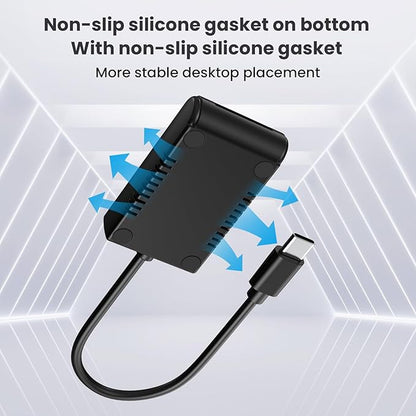M.2 NVMe&SATA Reader,M.2 SSD to USB C Reader Adapter for (M Key, B+M Key) NVMe and SATA NGFF SSD Drives Dock Full Size 22110/2280/2260/2242/ 2230,Tool Free M.2 Drive Docking Station-Plastic