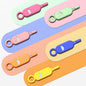 SIM Card Holder Contains Removal Openning Tool Tray Eject Pins 6 Pcs Needle Opener Ejector Compatible with All iPhone Apple iPad HTC Samsung Galaxy Cell Phone (Rainbow (6 Pcs))