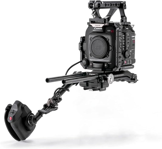 Tilta Camera Cage Pro Kit V-Mount for Canon C400 | Includes Cage, Battery Plate, Shoulder Baseplate, Right Side Arm & More | Arri Rosette, NATO Rail, 3/8"-16 & 1/4"-20