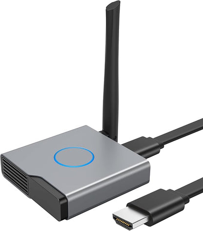 Wireless HDMI Display Dongle Adapter 4K, Wireless Receiver, Streaming Media Video/Audio/File HDMI Wireless Extender from Laptop, PC, Smartphone to HDTV Projector Monitor