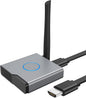 Wireless HDMI Display Dongle Adapter 4K, Wireless Receiver, Streaming Media Video/Audio/File HDMI Wireless Extender from Laptop, PC, Smartphone to HDTV Projector Monitor