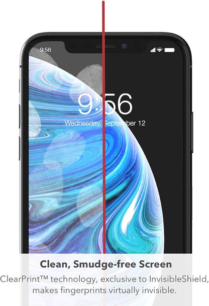 ZAGG InvisibleShield Glass Elite Screen Protector - Made for Apple iPhone 11 Pro Max and Xs Max- Case Friendly Screen - Impact & Scratch Protection (200103914)