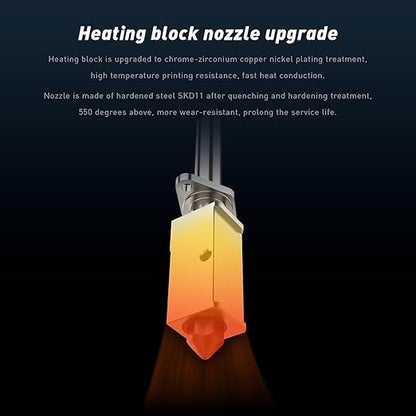 JUUPINE Upgraded Bambu Labs hotend Kit for Bambu Lab X1/X1C/P1P/P1S 3D Printer,500℃ High-Temperature Hardened Steel 0.4mm Nozzle Assembly Kit, Compatible with Bambu Labs X1/P1P Series