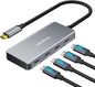 USB C Hub, 10Gbps High-Speed Type C Splitter with 4 USBC 3.2 Port, Plug and Play USB-C Multiport Adapter for Docking, MacBook Pro/Air, iPhone 15/16, iPad, Surface Pro, Dell, XPS and More