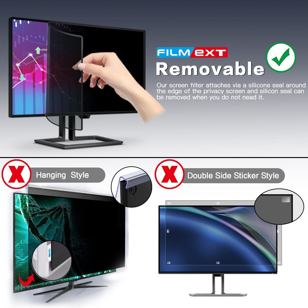 FILMEXT 2026 Upgrade 27 Inch Computer Privacy Screen Filter