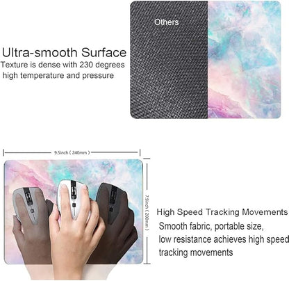 Mouse Pad, Premium-Textured Mouse Mat, Non-Slip Rubber Base Mousepad for Laptop, Computer & PC,9.5×7.9 in,Dream Marble