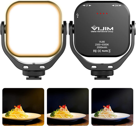 Ulanzi VL100X Selfie Light, Mini Clip LED Light Panel for Phone Bi-Color