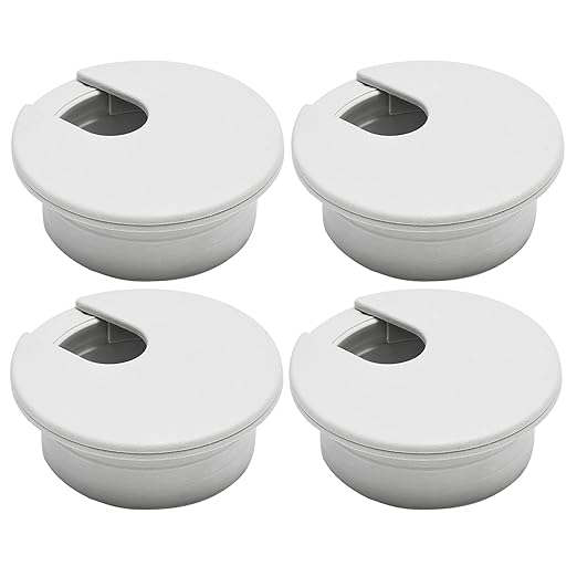 BOPOREAE 4 Pcs Desk Grommet 2" (50 mm), Desk Cord Hole Cover