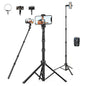 Nineigh 72" Tripod for iPhone, Phone & Camera Travel Tripod Stand with Remote, Compatible with Smartphone/Gopro