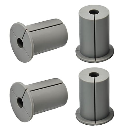 4pc Starlink Cable Grommet 1" Silicone Waterproof Wall Hole Pass Through Split Cable Bushings for TV Wire Ethernet Cord, Starlink Cable Routing Kit Accessories, 38mm/1.5" Ht, Grey