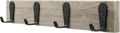 Flyisland Wall Hooks 8 Pcs, Coat Hooks Garage Hook Wall Mounted Hat Hangger Hooks Robe Hook Single Coat Hanger Heavy Duty (8 Pack, Silver)