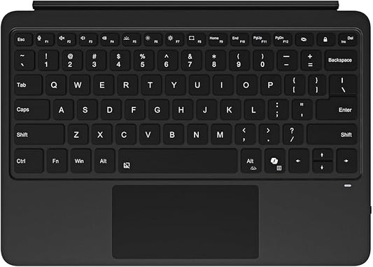 delicase Magnetic Bluetooth Keyboard Cover for Surface Pro 12" 1st 12 inch Laptop Released in 2025 with Backlit (Black)