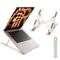 weourwe Ergonomic and Foldable Laptop Stand for Desk, Adjustable Riser, Fits All Laptops and Notebooks up to 17,Ultra-Thin,Ventilated Cooling,ABS+Silicone,Grey.