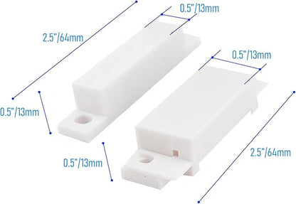 Magnetic Reed Switch Wired Surface Mount Normally Open/Closed NC/NO Contact Sensor Alarm Magnetic Door Switch with 3 Wires, PVC, MC-31