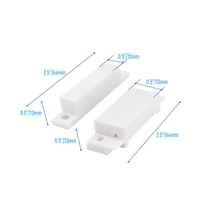 FOCMKEAS Magnetic Reed Switch Wired Surface Mount Normally Open/Closed NC/NO Contact Sensor Alarm Magnetic Door Switch with 3 Wires, PVC, MC-31
