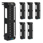 ICC CAT6 Patch Panel, UL Listed & PoE++ Rated Gigabit Applications, Wall Mount 12 Port Network Patch Panel with Rear 110 IDC Terminal Blocks and 89D Wall Mount Bracket, Black, 6-Pack