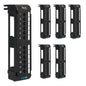ICC CAT6 RJ45 Patch Panel, 12-Port Wall Mount Rear IDC, Black, 1-Pack