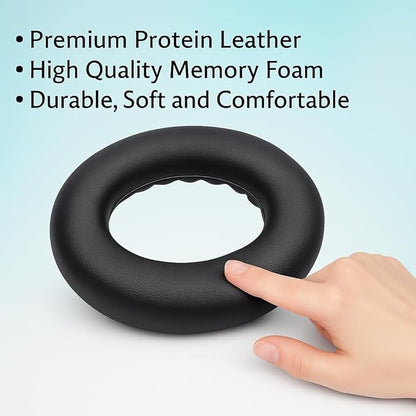 Premium Replacement Ear Pads for Bose QC2, QC15, QC25, QC35 I & II – Soft Protein Leather & Memory Foam Cushions – Enhanced Noise Isolation – Easy Installation Kit & Cleaning Cloth (Brown)