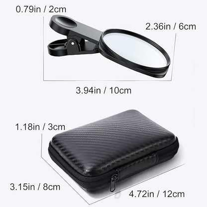WOWNOVA Clip Selfie Mirror for Phone Back Camera - Live Streaming, Vlogging, HD Reflective Clip Compatible With iPhone Rear Camera, 2.36"