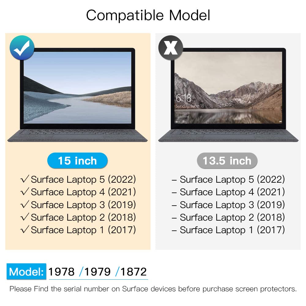 for Microsoft Surface Laptop 5/4/3 th Gen 15 inch Privacy Screen Filter