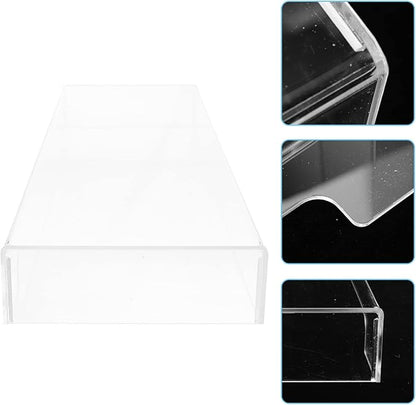 DOITOOL Clear Acrylic Keyboard Cover Protector -Cat, Desktop Keyboard Protector Mechanical Keyboard Cover Computer Keyboard Accessories (18.6 x 5.9X 1.8inch)