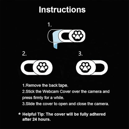 Webcam Cover Slide 6 Packs Ultra-Thin Camera Covers for Computer Laptop Desktop Smartphone to Protect Your Privacy and Security, Cute Dog Paw