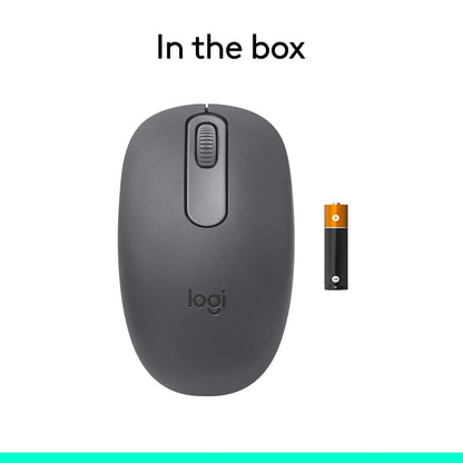Logitech M196 Compact Ambidextrous Bluetooth Wireless Mouse - Graphite