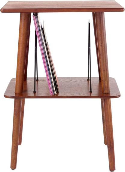 Crosley Manchester Record Player Stand, Media Console with Vinyl Storage, Modern Home Organizer, Paprika