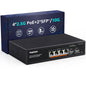 YuanLey 18 Port 2.5G PoE Switch Unmanaged, 16 x 2.5G Base-T PoE Ports, 2 x 10G SFP+, IEEE802.3af/at, 250W, Compatible with 100/1000/2500Mbps, Metal Case, Desktop/Rack Mount 2.5Gbe Network Switch