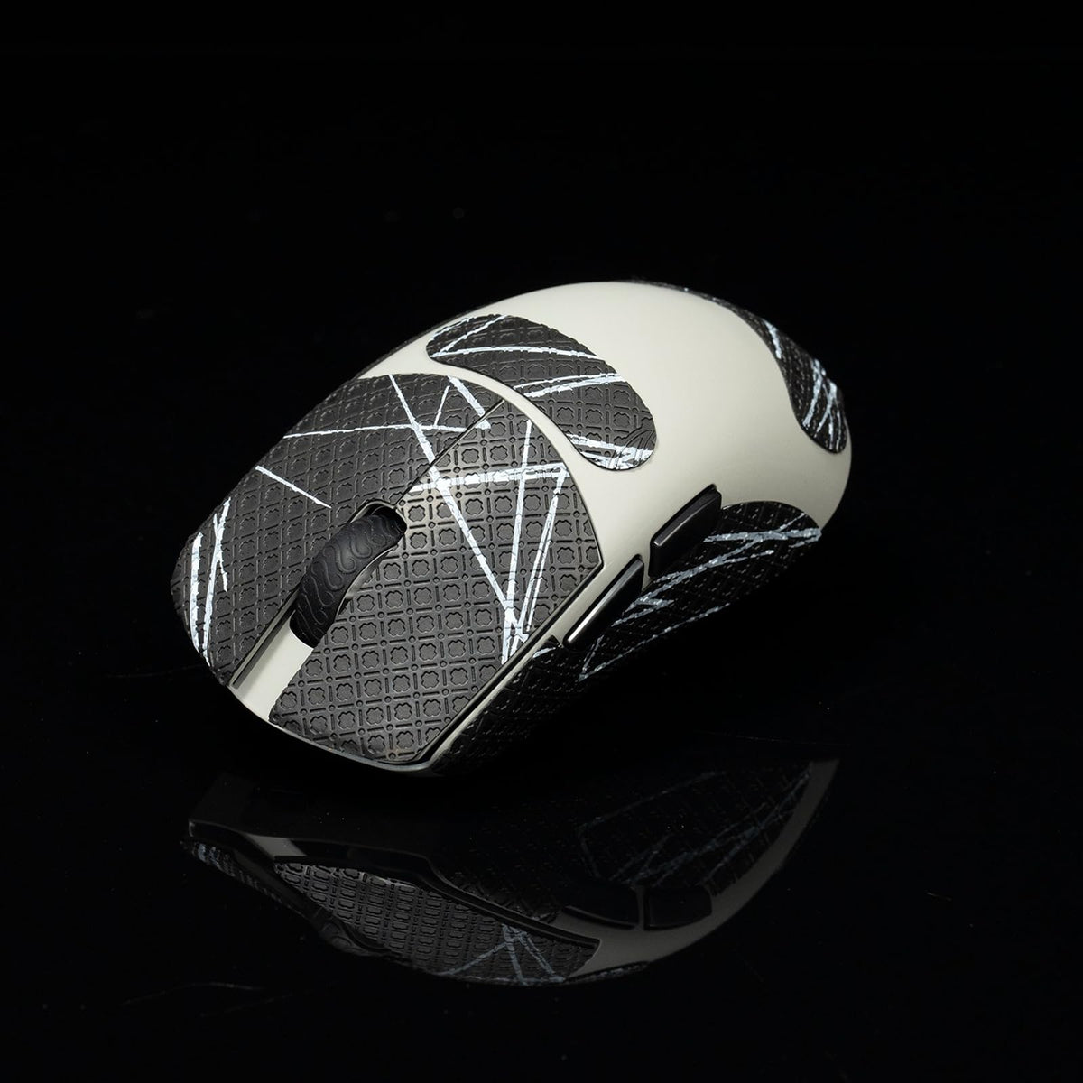 Hokeyio Grip Tape for Lamzu Atlantis Maya - Anti-Slip,Enhanced Control, Sweat Resistance,Improves FPS Gaming Grip & Mouse Protection [Pre-Cut] EVA White 0.5mm