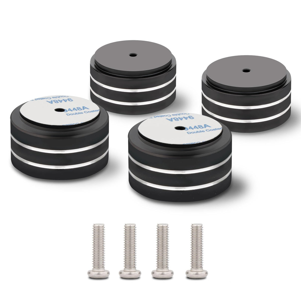 4Pcs Audio Isolation Feet Load 400KG Anti Vibration Pads 40 * 20mm(Gold)