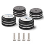 4Pcs Audio Isolation Feet Load 400KG Anti Vibration Pads 40 * 20mm(Gold)