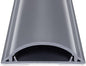 Cord Cover 6.6ft(2xL3.3Ft), Large Capacity Gray PVC Cord Hider - Hard Floor Wire Cover for Cable Management - 1.8" W x 0.6" H