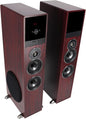 Rockville TM80C Powered Home Theater Tower Speaker System, Cherry Wood, 800W, 8" Subwoofers, Bluetooth, USB/SD Playback, FM Radio, Remote Control, Karaoke Ready, Perfect for Home Entertainment