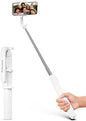 67‘’ Selfie Stick, Phone Tripod with Wireless Remote Control, Portable Selfie Stick Tripod for Photograph, Live Streaming, Video Recording, Compatible with All Cell Phones, White