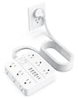 Flat Plug Power Strip, 5Ft Extension Cord with Multiple Outlets