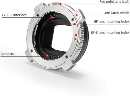 VILTROX EF-L Pro Auto Focus Lens Mount Adapter With Security Lock for Canon EF/EF-S to L Mount Camera - Compatible With Leica SL2, Lumix S1 S1H S5, Sigma fp L - Ideal for Large Lenses