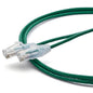 TRUECABLE Cat6 Component Rated Patch Cable, Unshielded (U/UTP), 7ft, Green, 28AWG Solid Copper, Snagless 10G High-Speed Ethernet Cable, PoE++ 4PPoE 100W, UL Listed, RoHS-3, 1 Pack